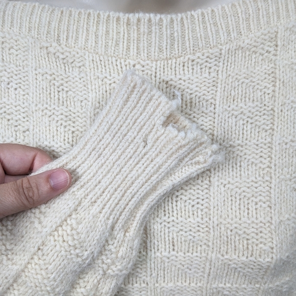 Winona Vintage Wool Blend Boatneck Sweater Sz L - Picture 6 of 10